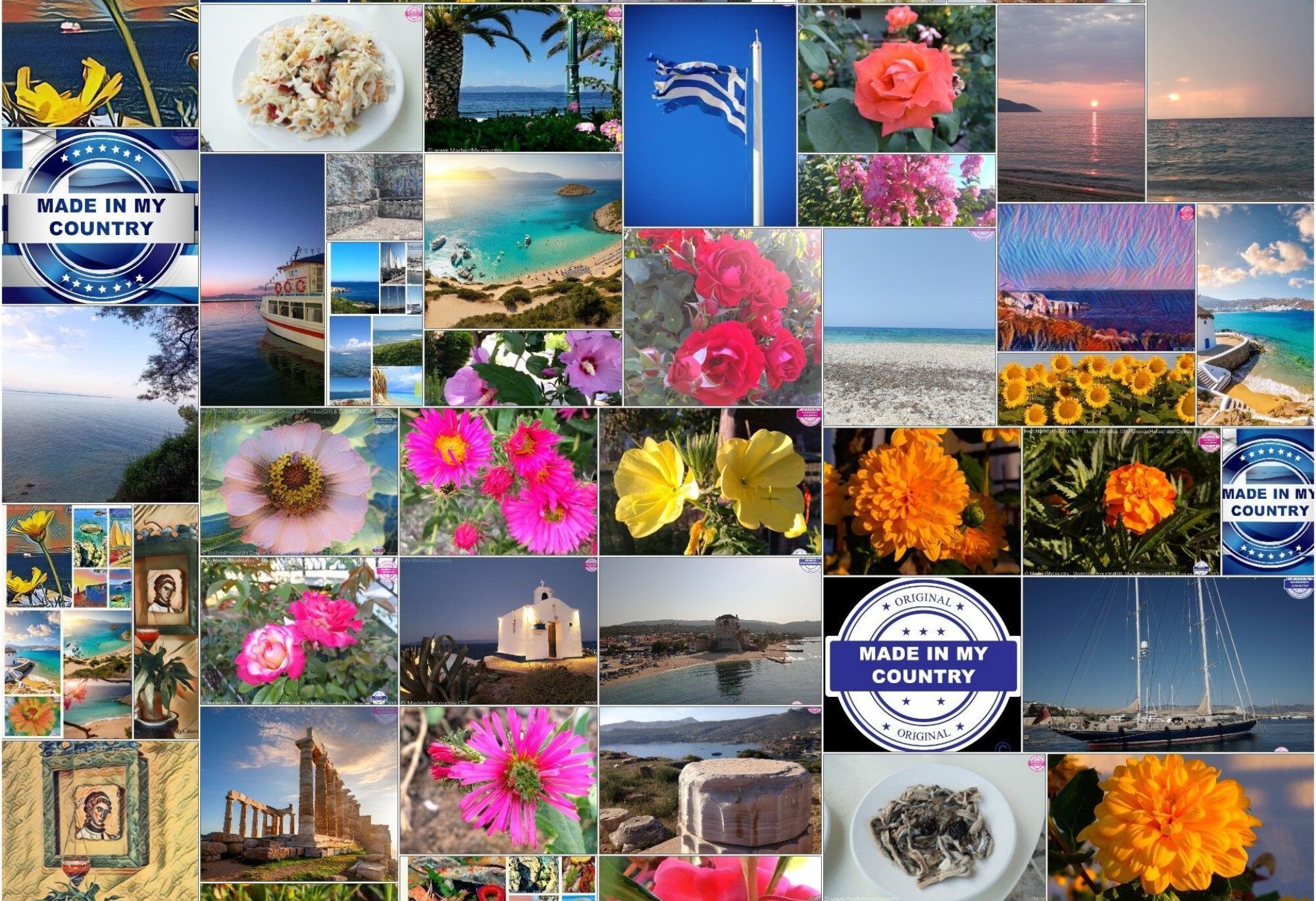The Aegean sea of Greece (Hellas), Cyprus and the Greek islands!! MadeinMycountry is a global platform that celebrates and supports local history, culture, art, and nature conservation efforts. For two decades, we have been sponsoring local museums, cultural organizations, travel destinations, historical sites, and various cultural events around the world.